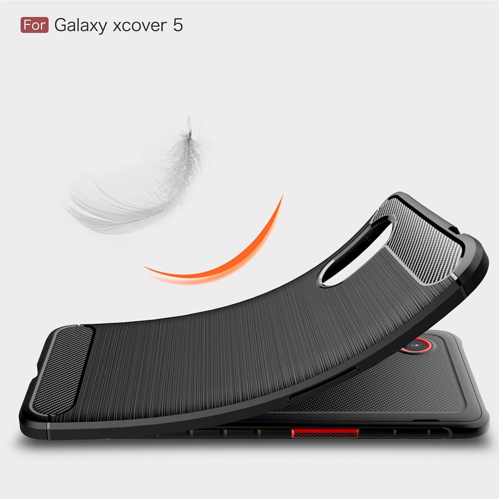 Cover TPU Brushed Samsung Galaxy Xcover 5 Nero