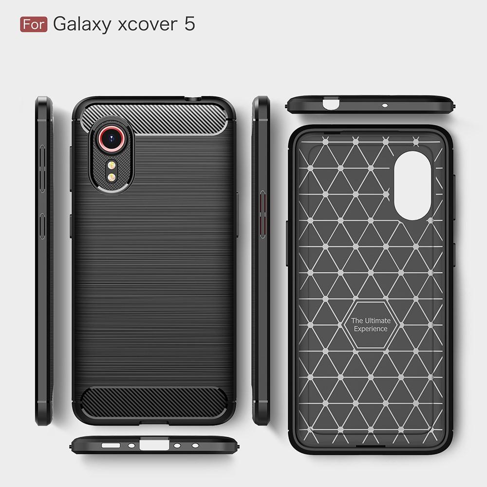 Cover TPU Brushed Samsung Galaxy Xcover 5 Nero