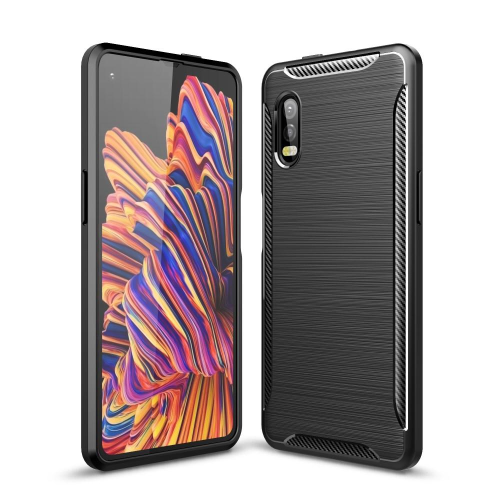 Cover TPU Brushed Samsung Galaxy Xcover Pro Nero