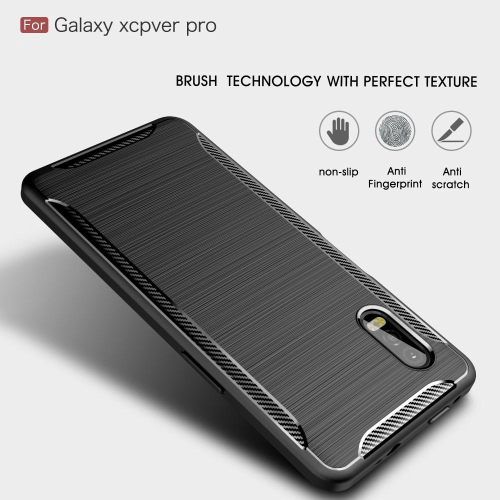 Cover TPU Brushed Samsung Galaxy Xcover Pro Nero