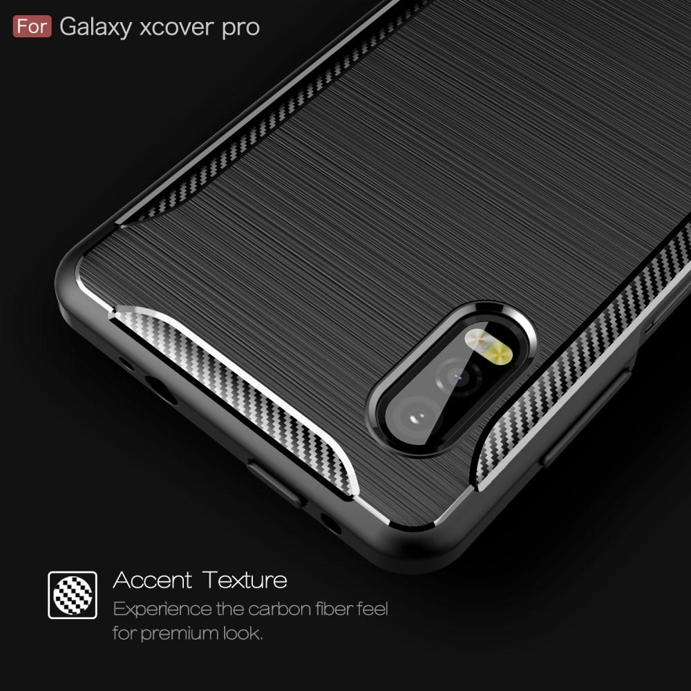 Cover TPU Brushed Samsung Galaxy Xcover Pro Nero