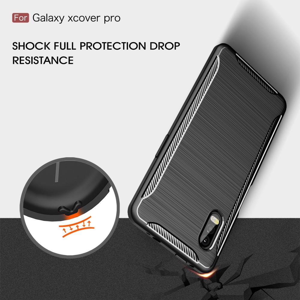 Cover TPU Brushed Samsung Galaxy Xcover Pro Nero