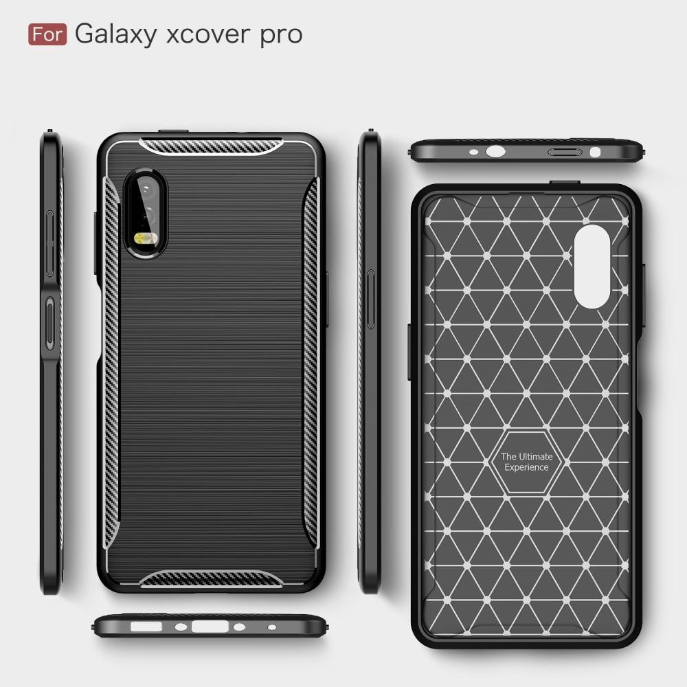 Cover TPU Brushed Samsung Galaxy Xcover Pro Nero