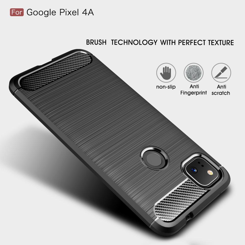 Cover TPU Brushed Google Pixel 4a Nero