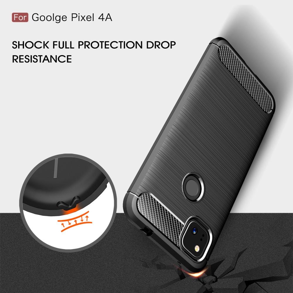 Cover TPU Brushed Google Pixel 4a Nero