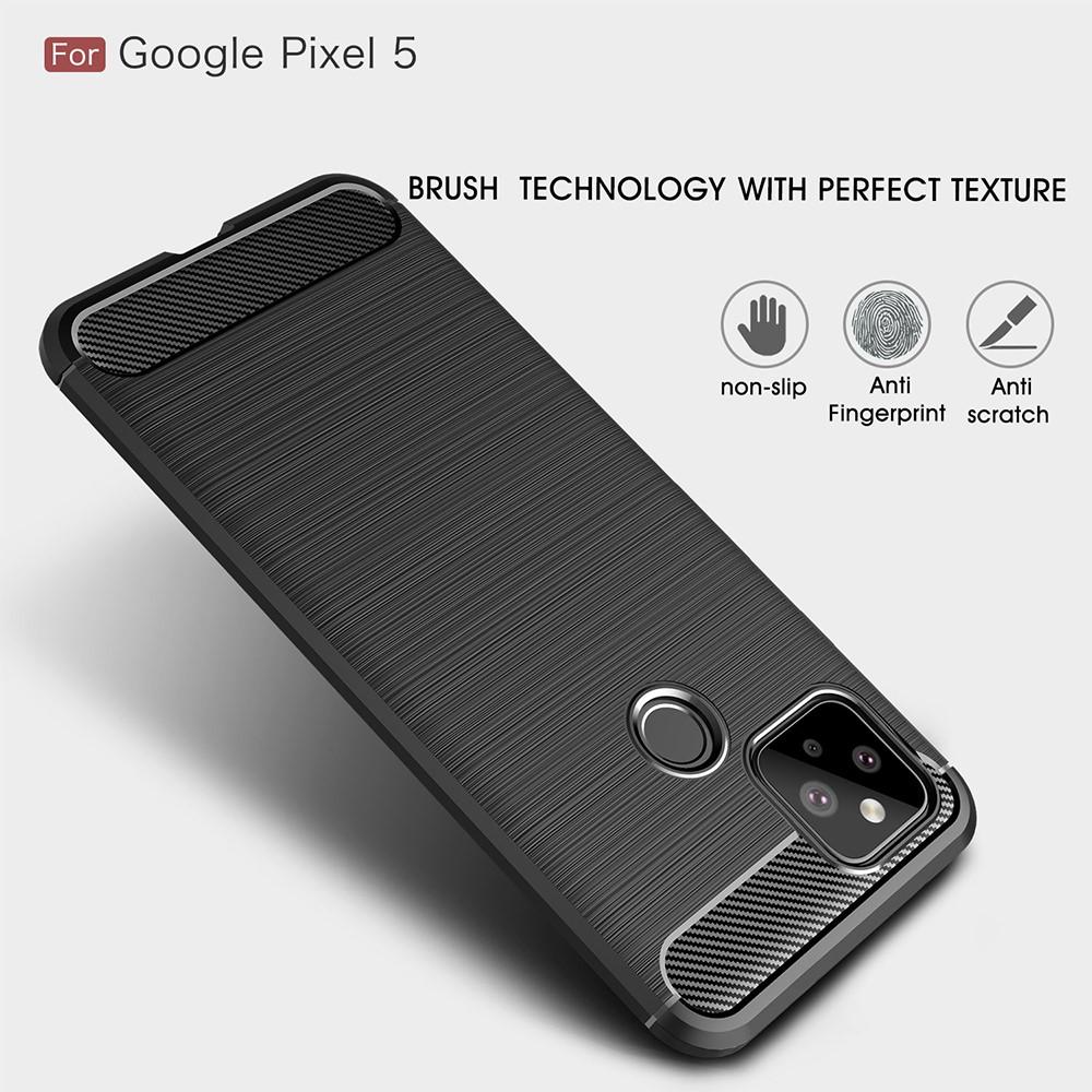 Cover TPU Brushed Google Pixel 5 Nero