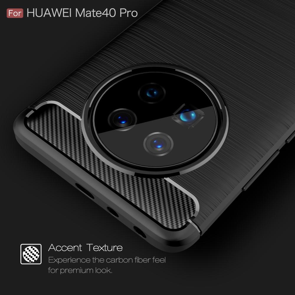 Cover TPU Brushed Huawei Mate 40 Pro Nero
