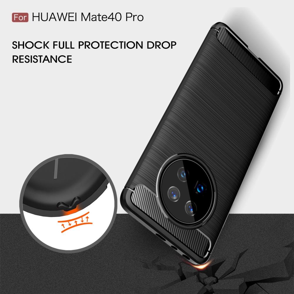 Cover TPU Brushed Huawei Mate 40 Pro Nero