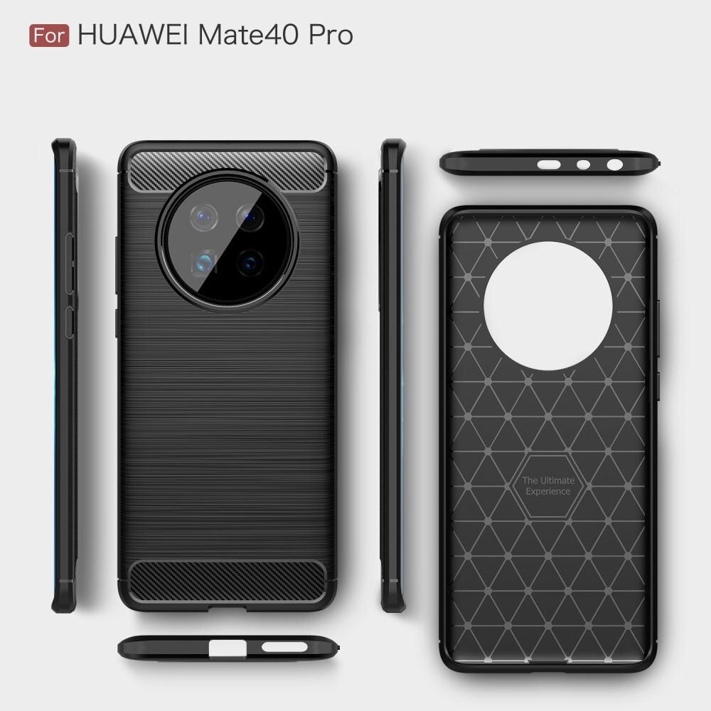 Cover TPU Brushed Huawei Mate 40 Pro Nero