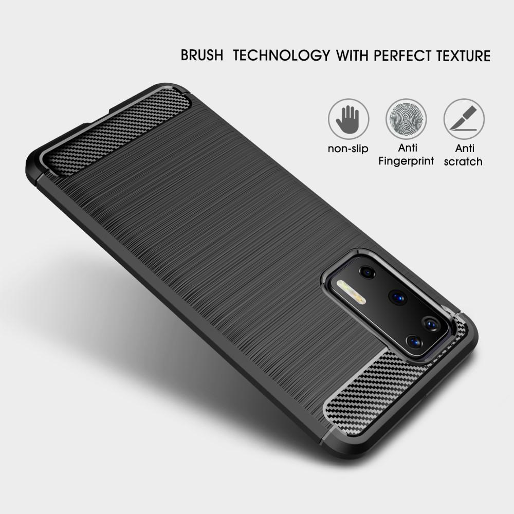 Cover TPU Brushed Huawei P40 Nero