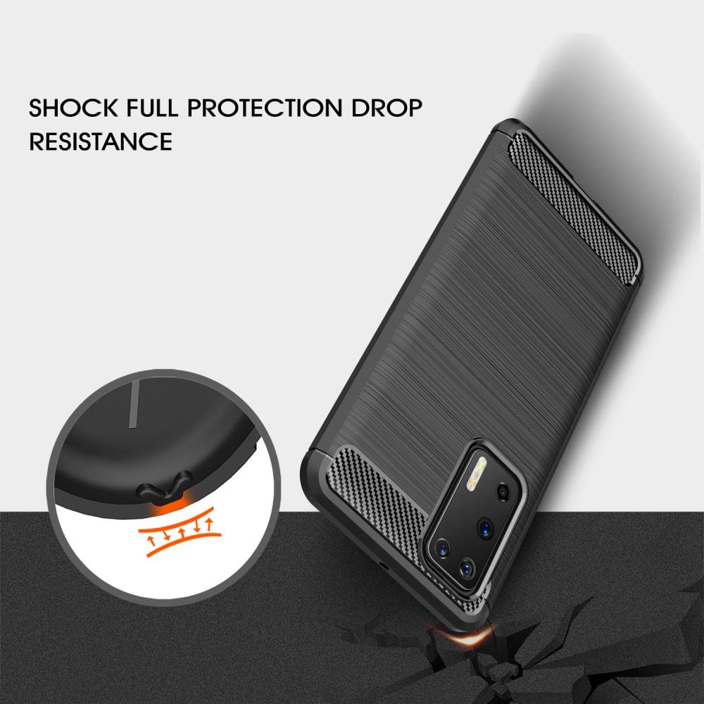 Cover TPU Brushed Huawei P40 Nero