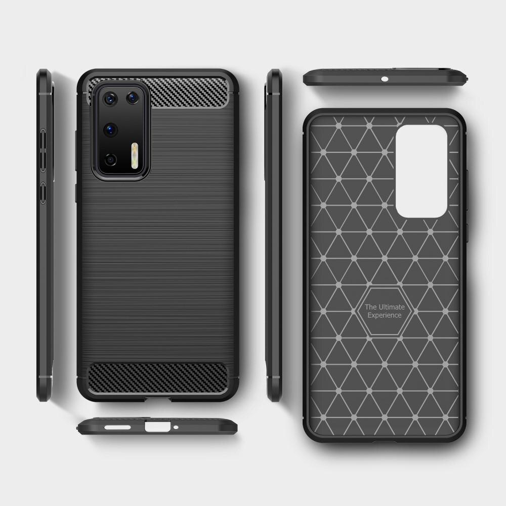 Cover Brushed TPU Case Huawei P40 Black