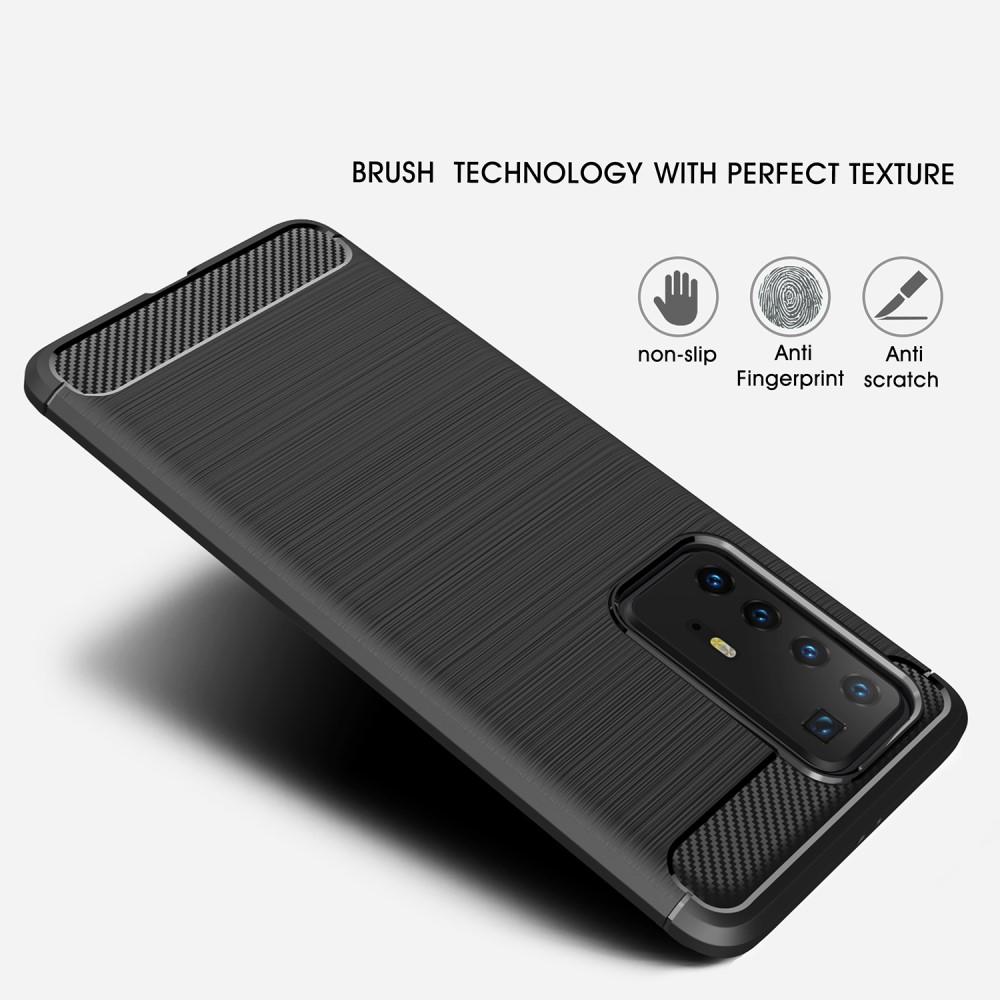 Cover TPU Brushed Huawei P40 Pro Nero