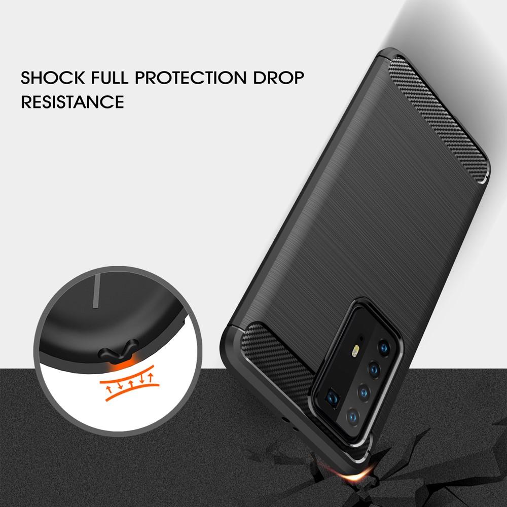 Cover TPU Brushed Huawei P40 Pro Nero