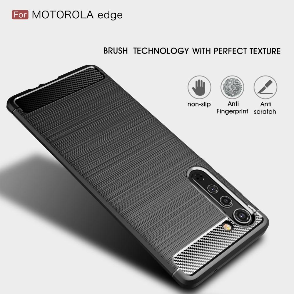 Cover Brushed TPU Case Motorola Edge Black