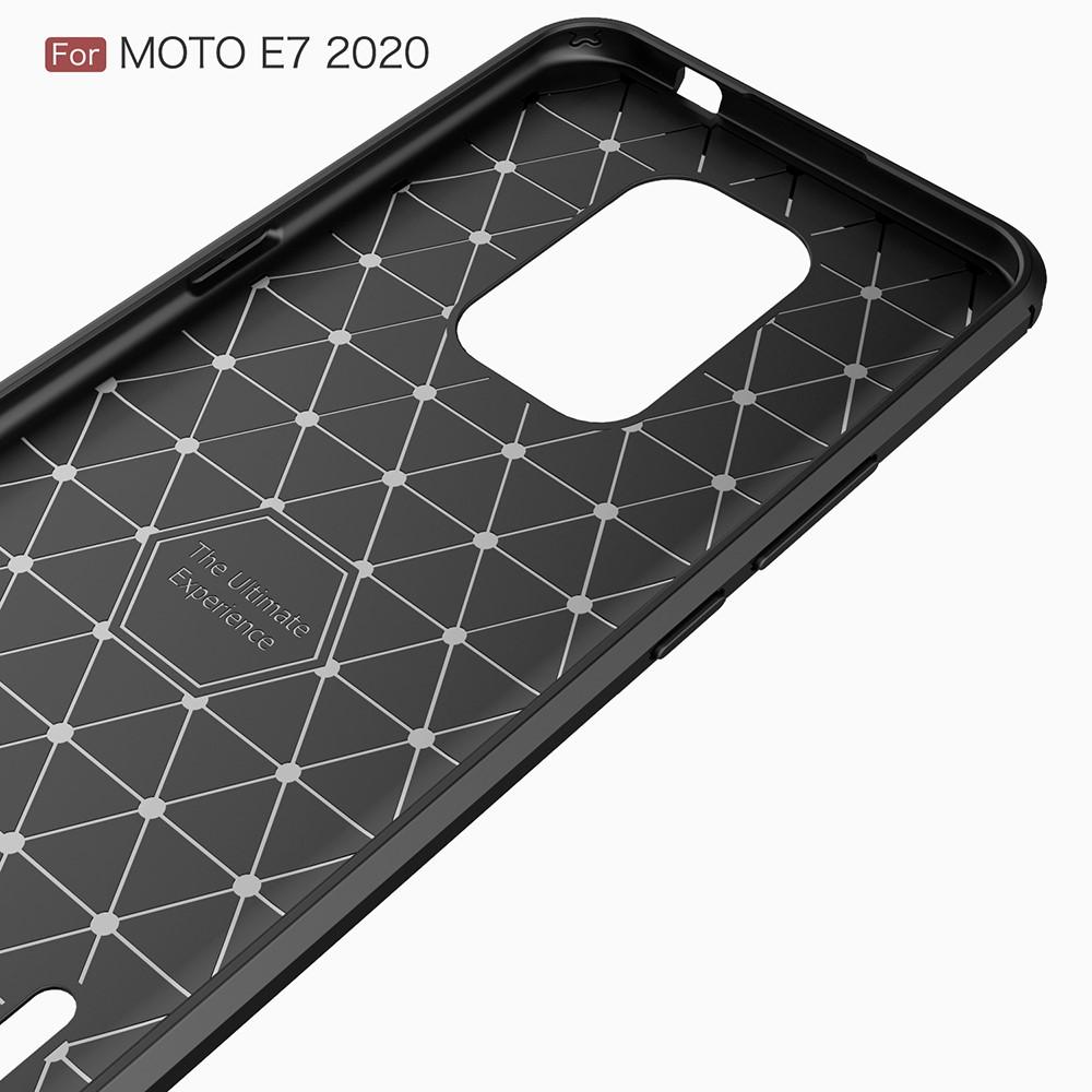 Cover TPU Brushed Motorola Moto E7 Nero