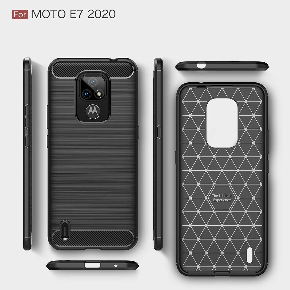 Cover Brushed TPU Case Motorola Moto E7 Black