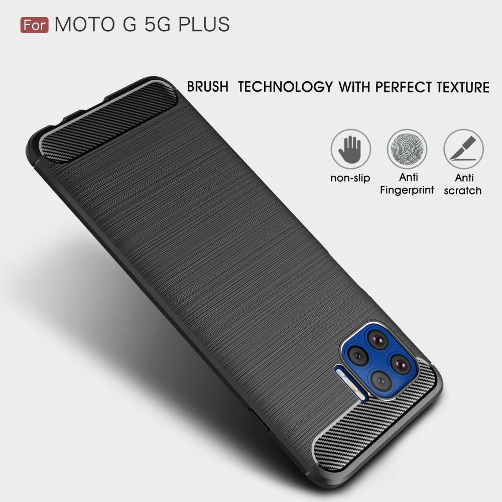 Cover TPU Brushed Motorola Moto G Plus 5G Nero