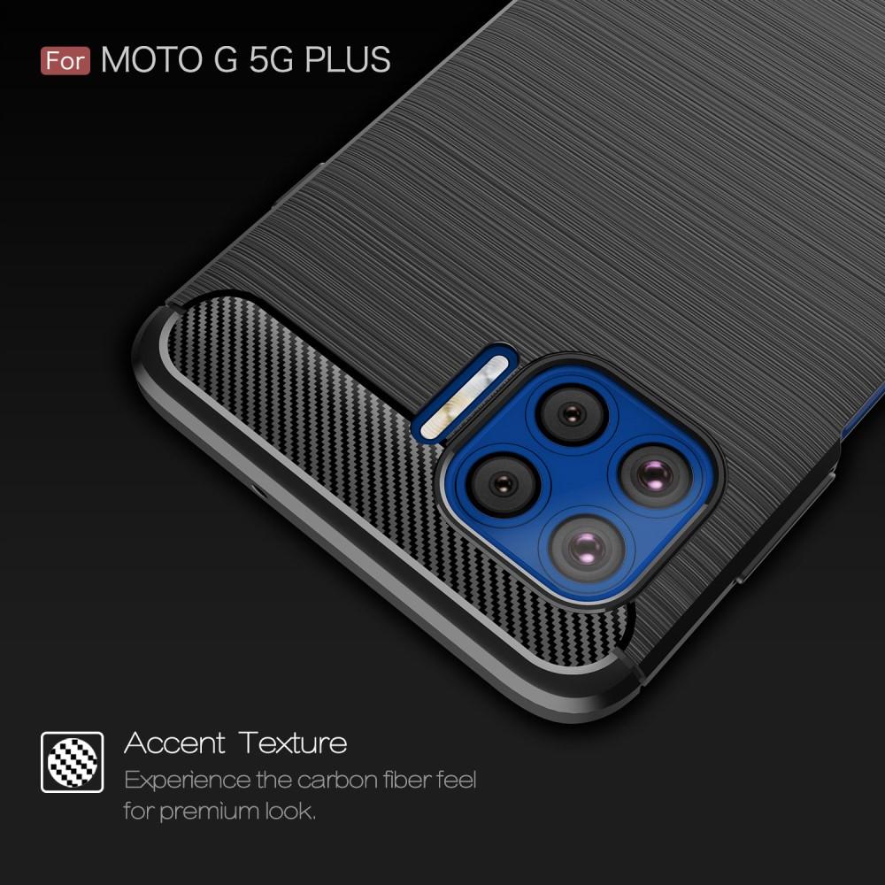 Cover TPU Brushed Motorola Moto G Plus 5G Nero