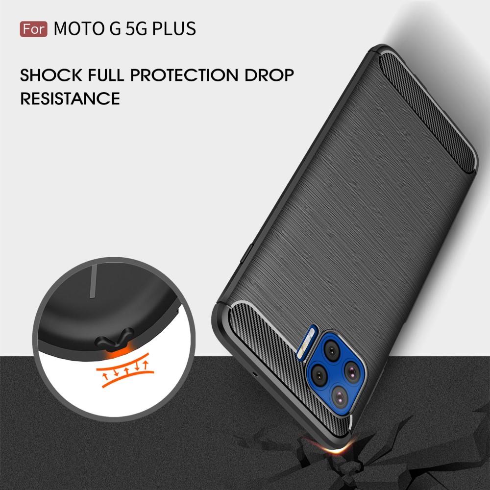Cover TPU Brushed Motorola Moto G Plus 5G Nero