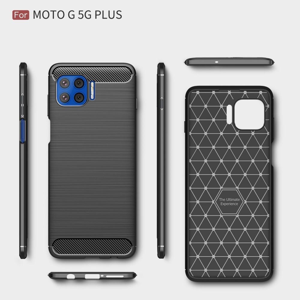 Cover TPU Brushed Motorola Moto G Plus 5G Nero