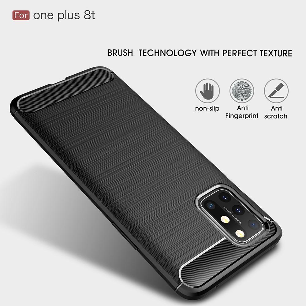 Cover TPU Brushed  OnePlus 8T Nero
