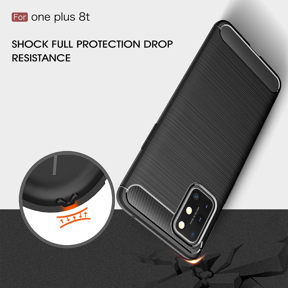 Cover TPU Brushed  OnePlus 8T Nero