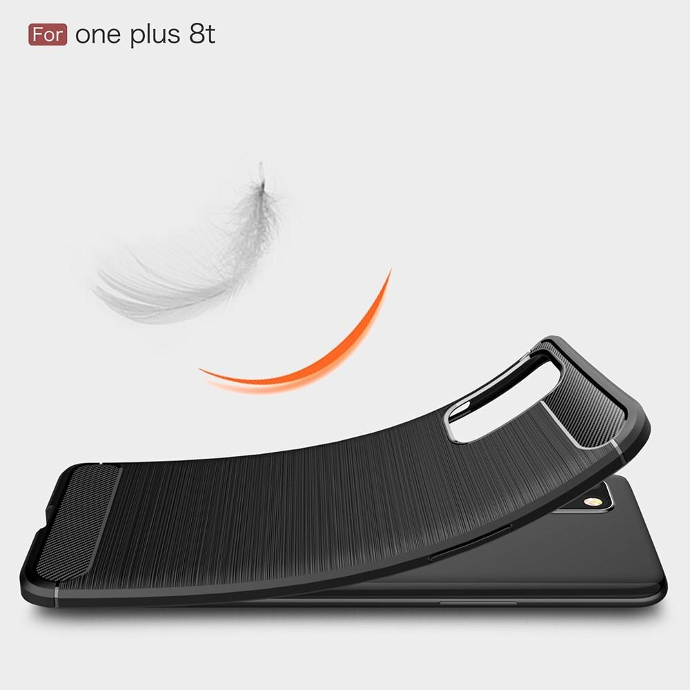 Cover TPU Brushed  OnePlus 8T Nero