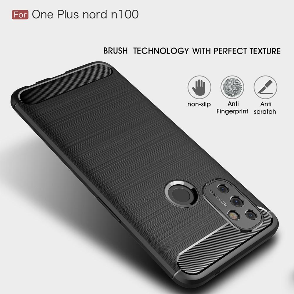Cover TPU Brushed  OnePlus Nord N100 Nero