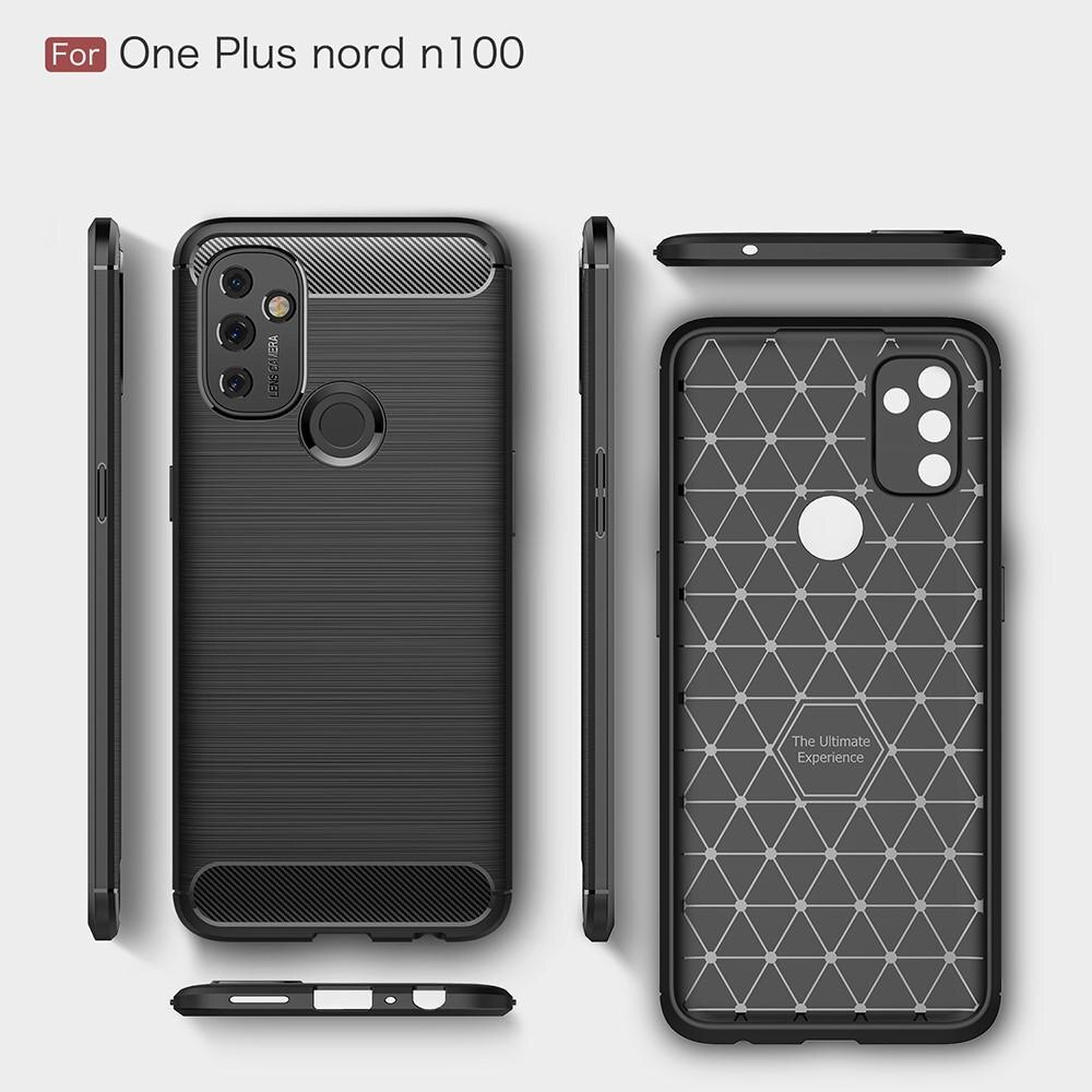 Cover TPU Brushed  OnePlus Nord N100 Nero
