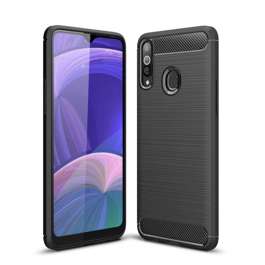 Cover TPU Brushed Samsung Galaxy A20s Nero
