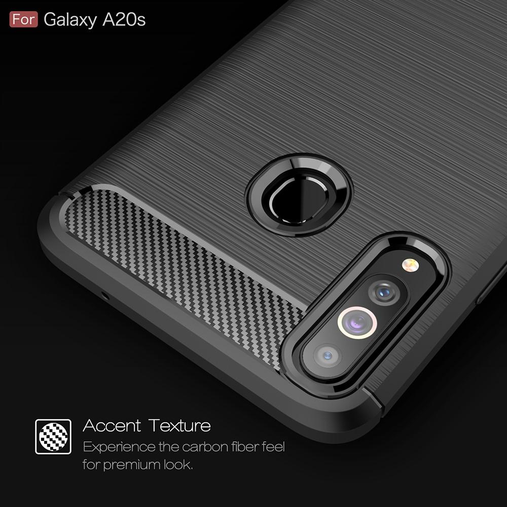 Cover TPU Brushed Samsung Galaxy A20s Nero