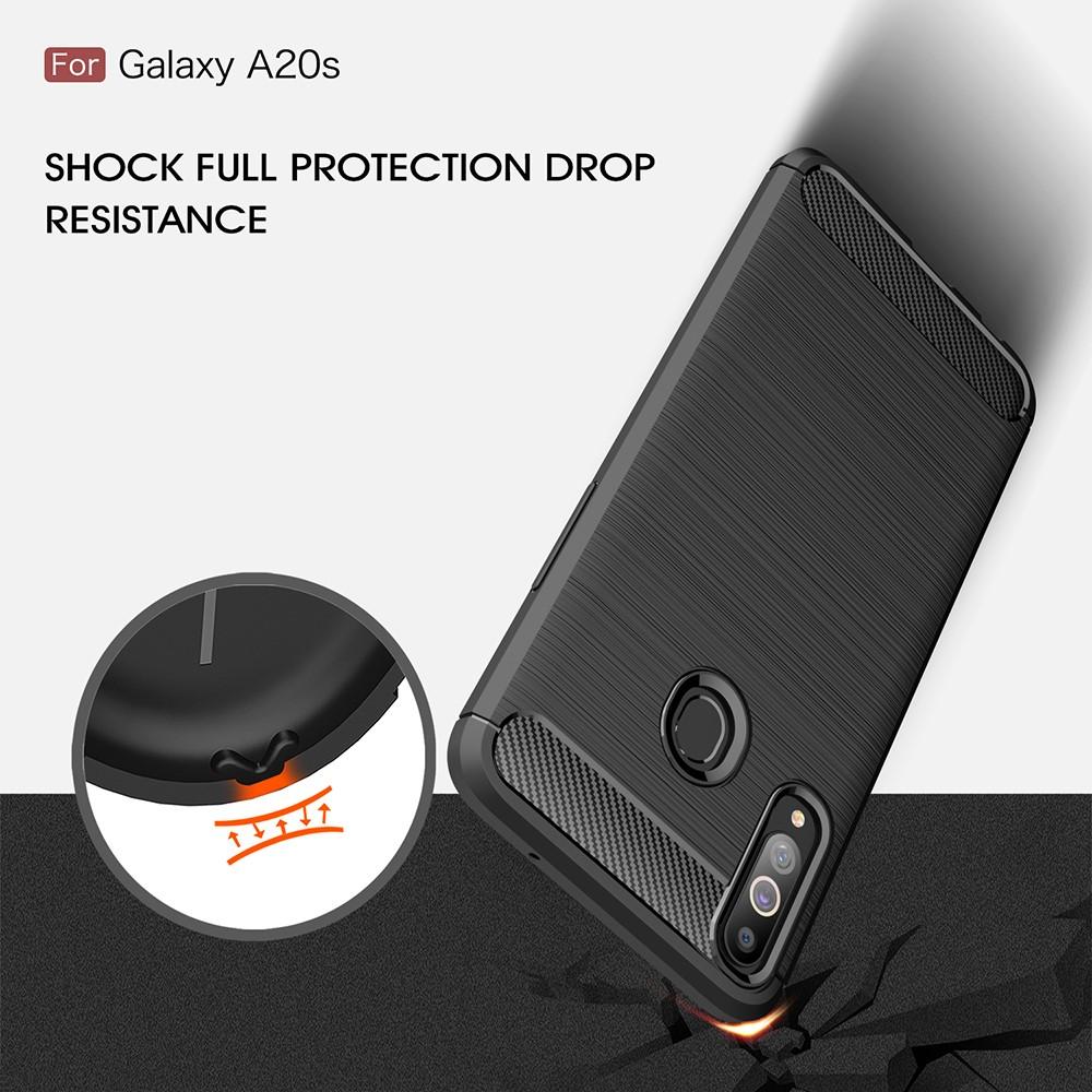 Cover TPU Brushed Samsung Galaxy A20s Nero