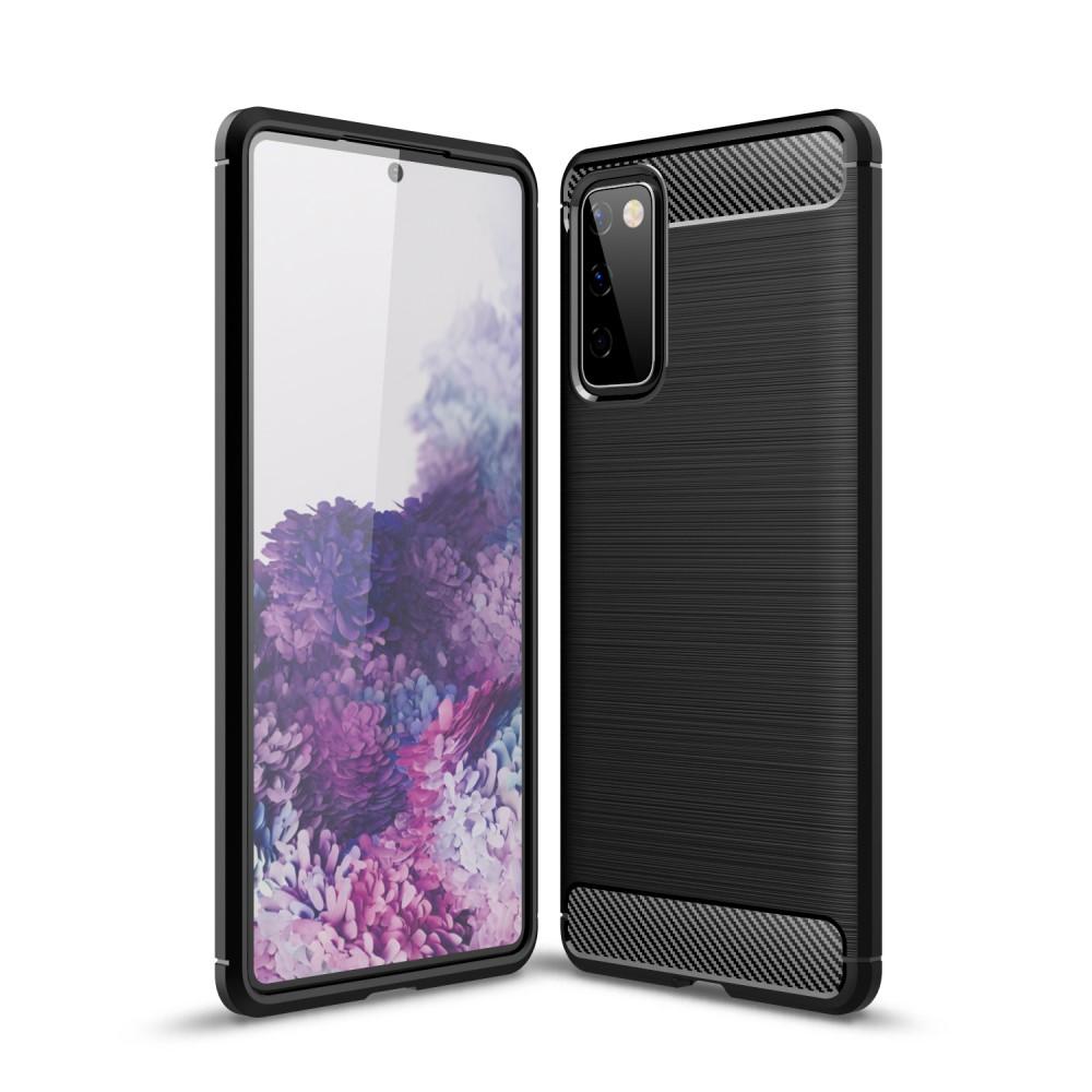 Cover TPU Brushed Samsung Galaxy S20 FE Nero