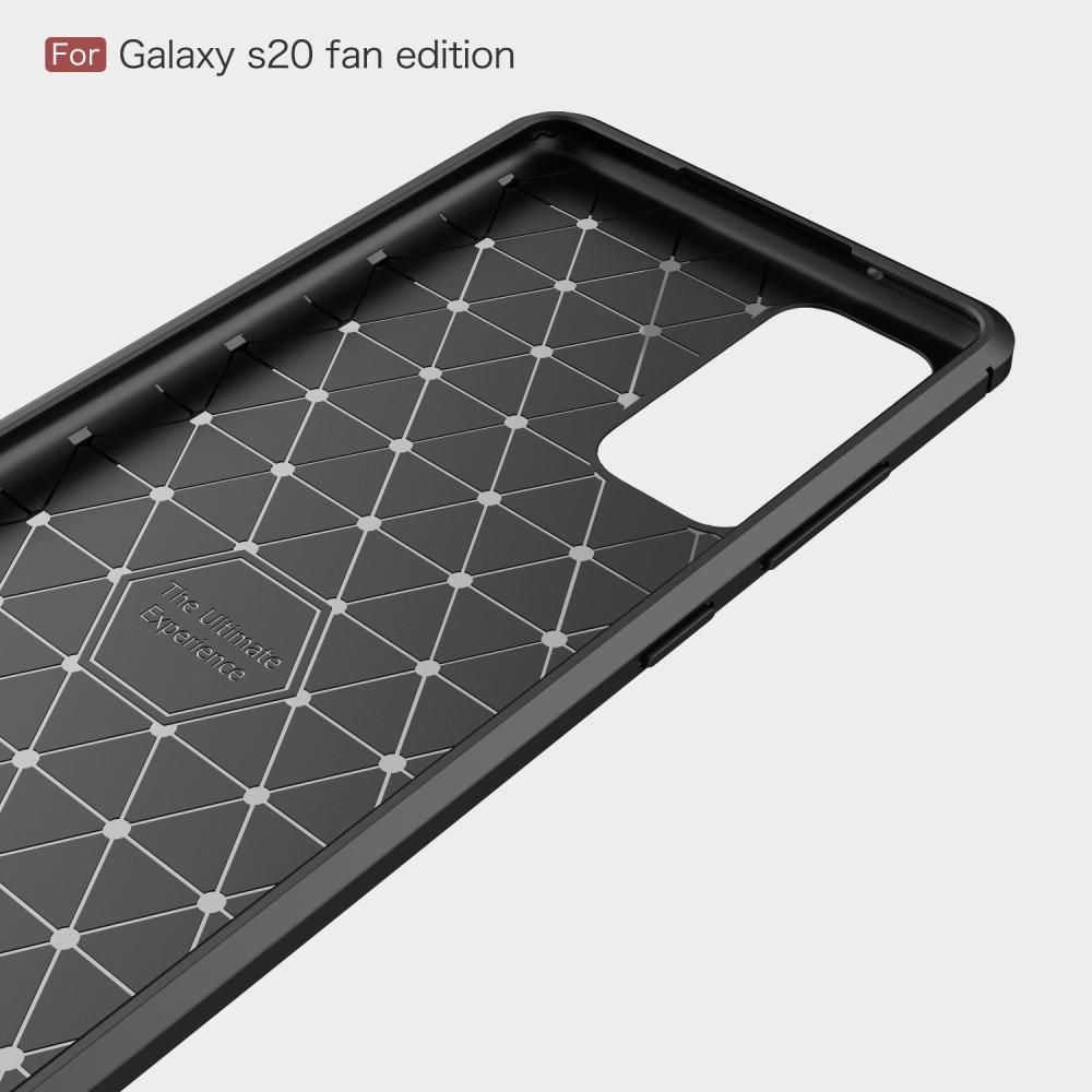 Cover TPU Brushed Samsung Galaxy S20 FE Nero