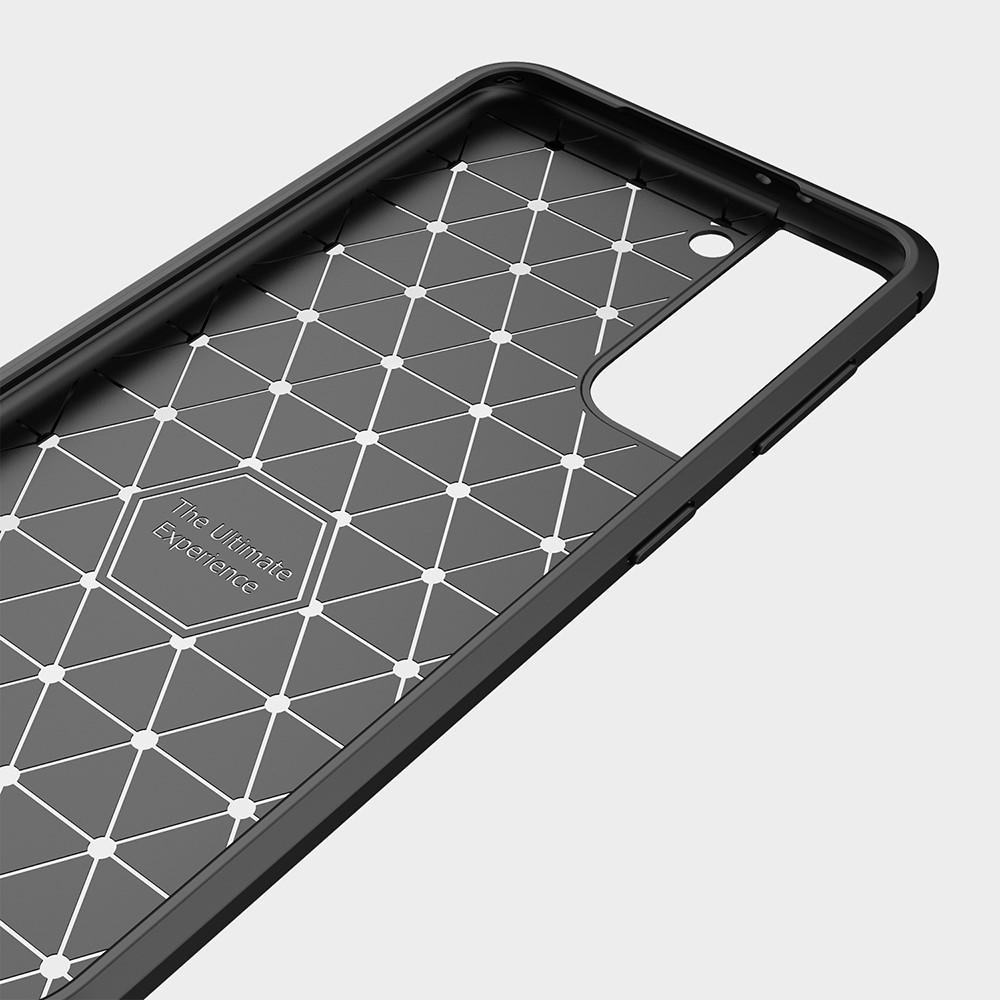 Cover TPU Brushed Samsung Galaxy S21 Nero