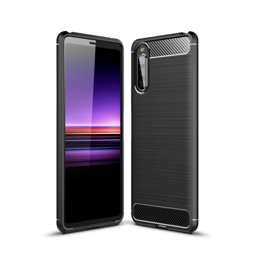 Cover TPU Brushed Sony Xperia 10 II Nero