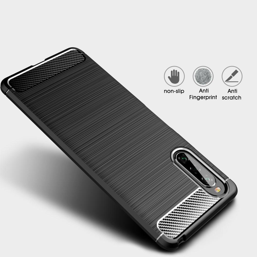 Cover TPU Brushed Sony Xperia 10 II Nero