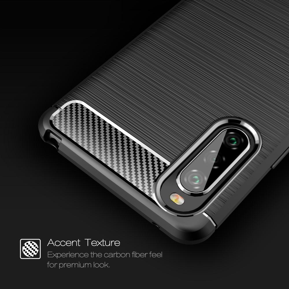 Cover TPU Brushed Sony Xperia 10 II Nero