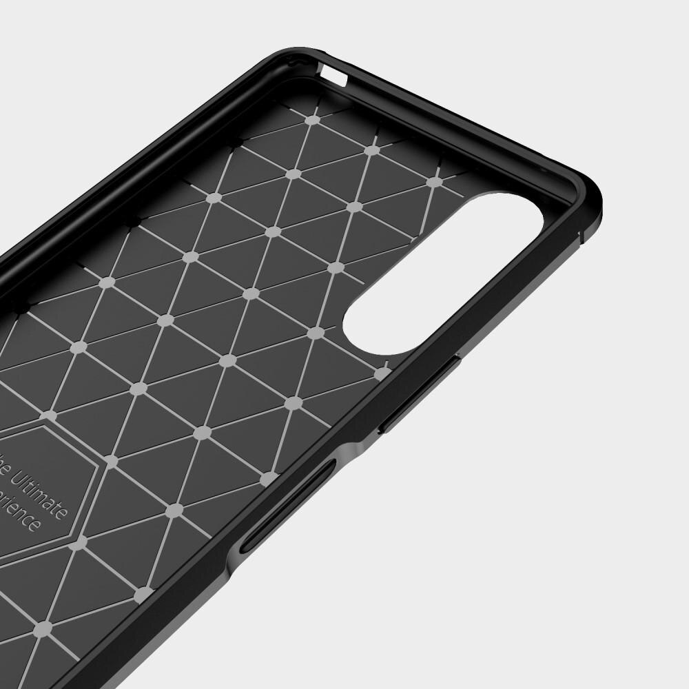 Cover TPU Brushed Sony Xperia 10 II Nero