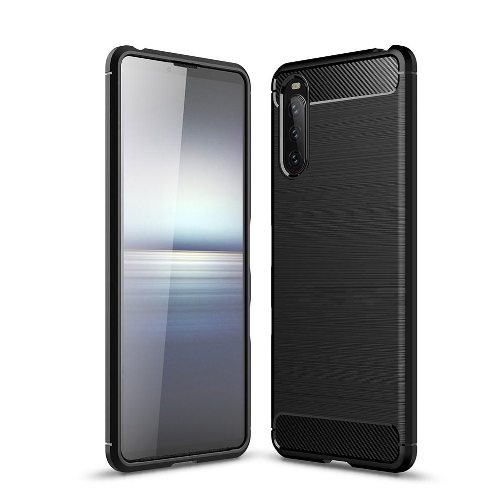 Cover TPU Brushed Sony Xperia 10 III Nero