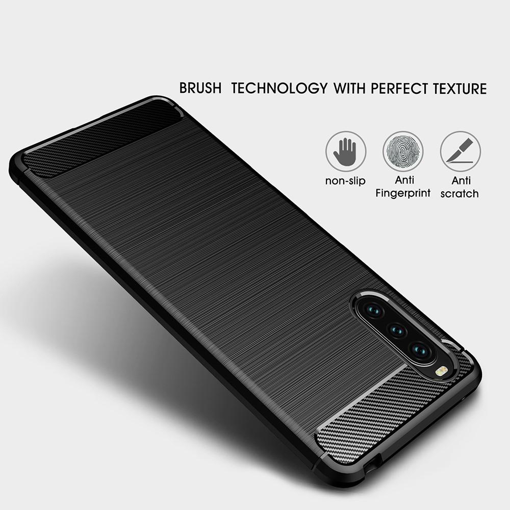 Cover TPU Brushed Sony Xperia 10 III Nero