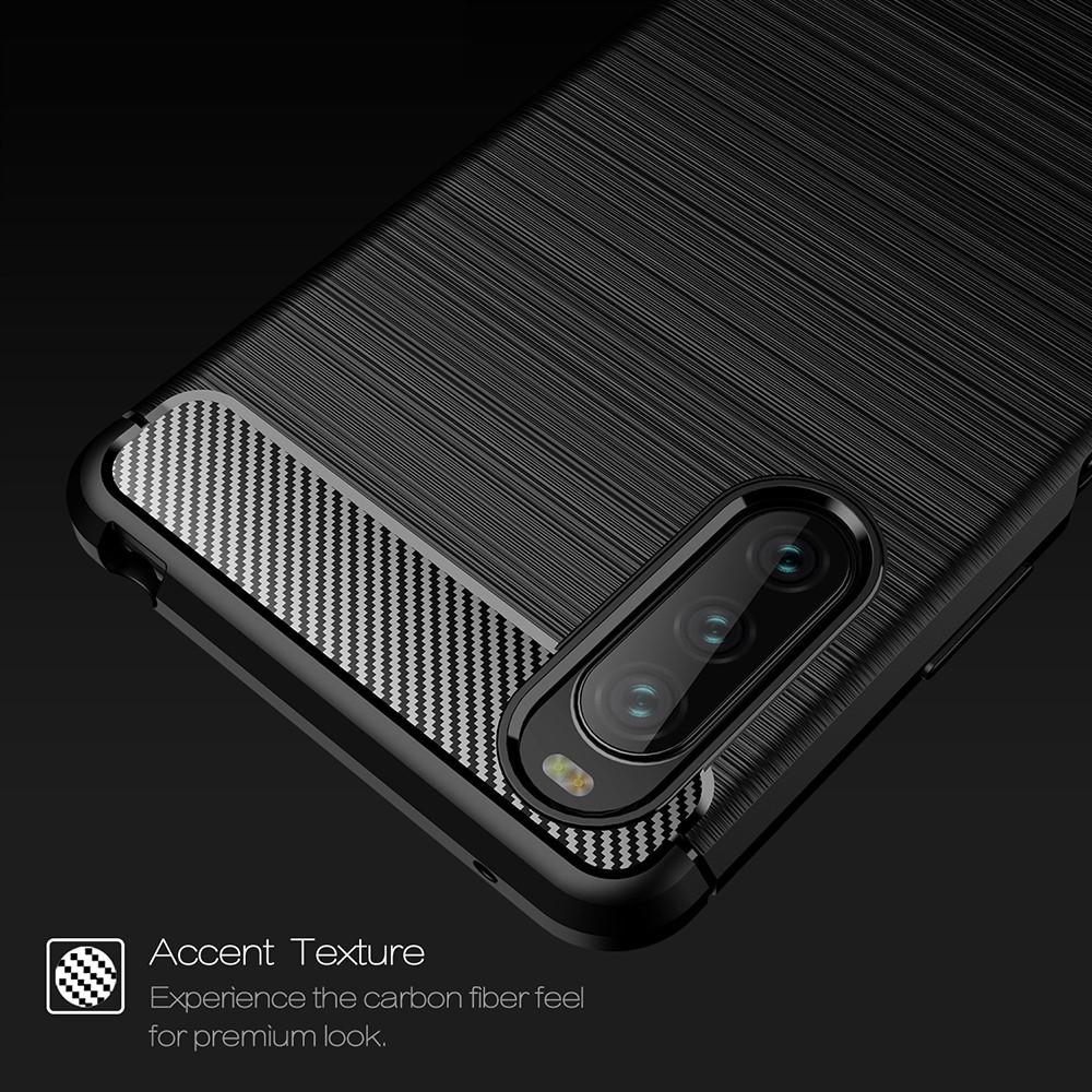 Cover TPU Brushed Sony Xperia 10 III Nero