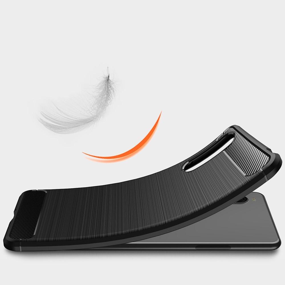 Cover TPU Brushed Sony Xperia 10 III Nero
