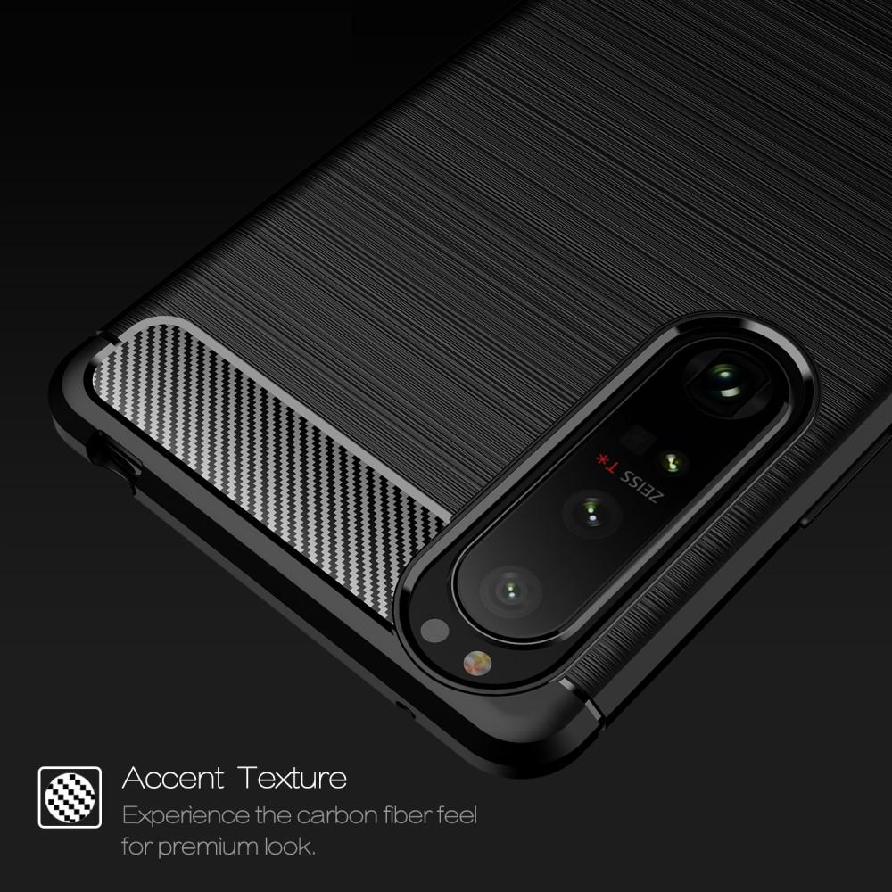 Cover TPU Brushed Sony Xperia 1 III Nero