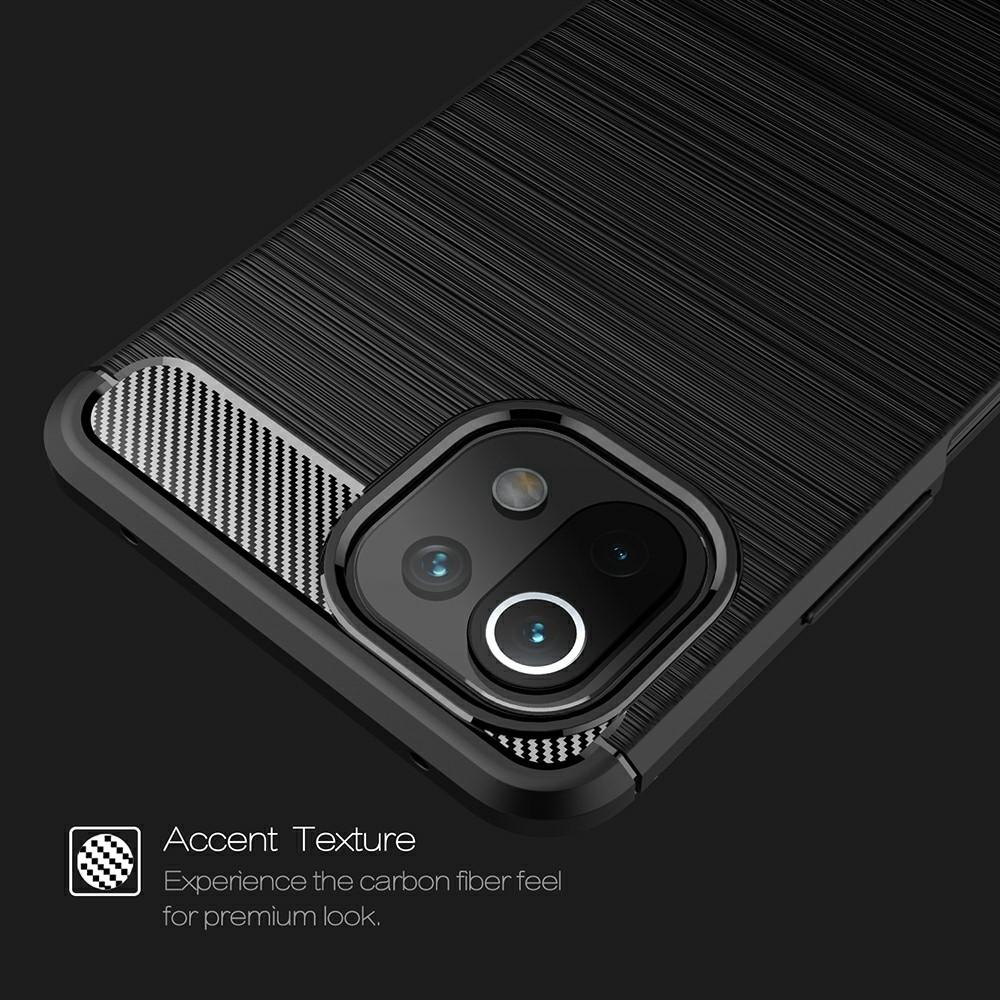 Cover Brushed TPU Case Xiaomi Mi 11 Lite 5G Black