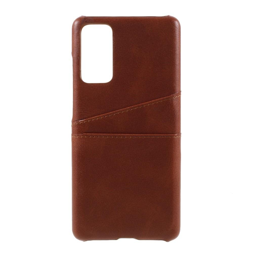 Cover Card Slots Samsung Galaxy S20 FE Brown