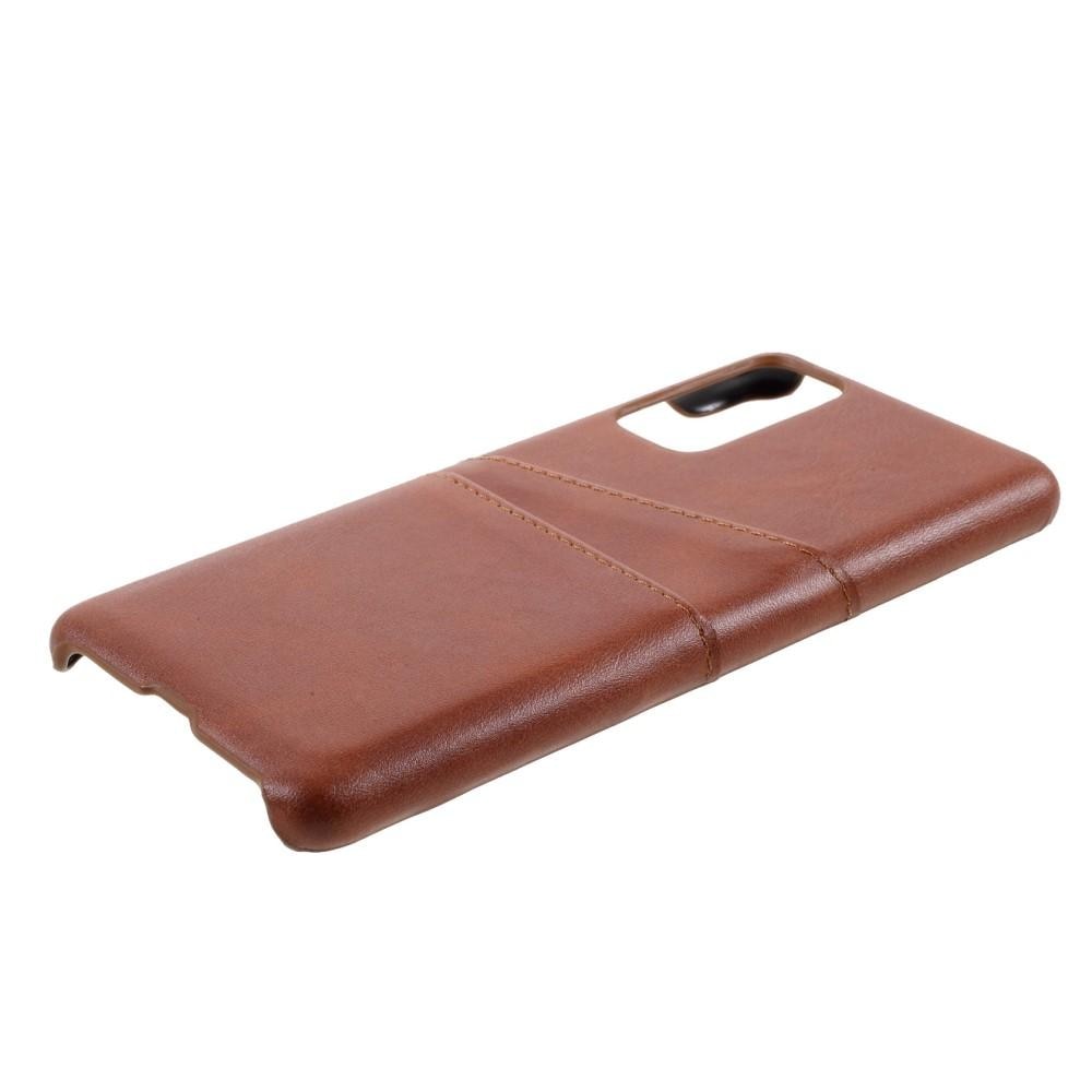 Cover Card Slots Samsung Galaxy S20 FE Brown