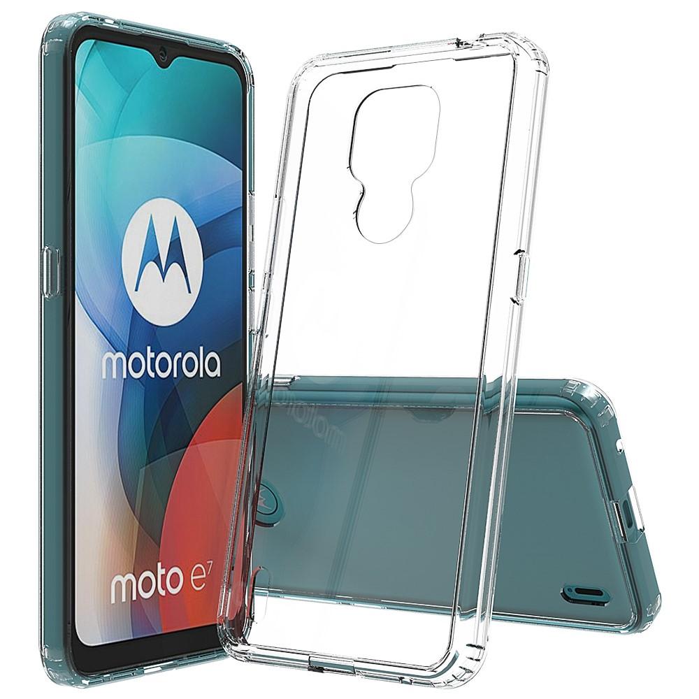 Cover ibrido Crystal Hybrid per Motorola Moto E7, trasparente