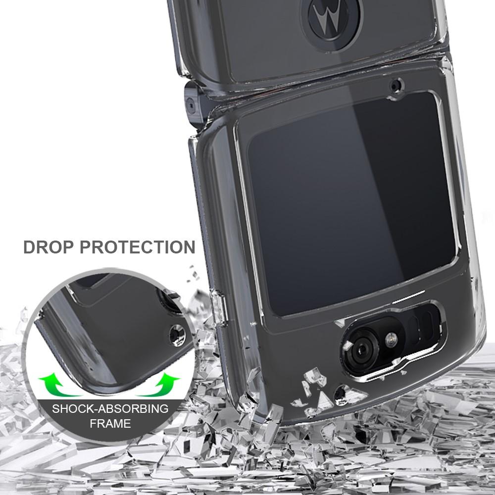 Cover ibrido Crystal Hybrid per Motorola Razr 5G, trasparente